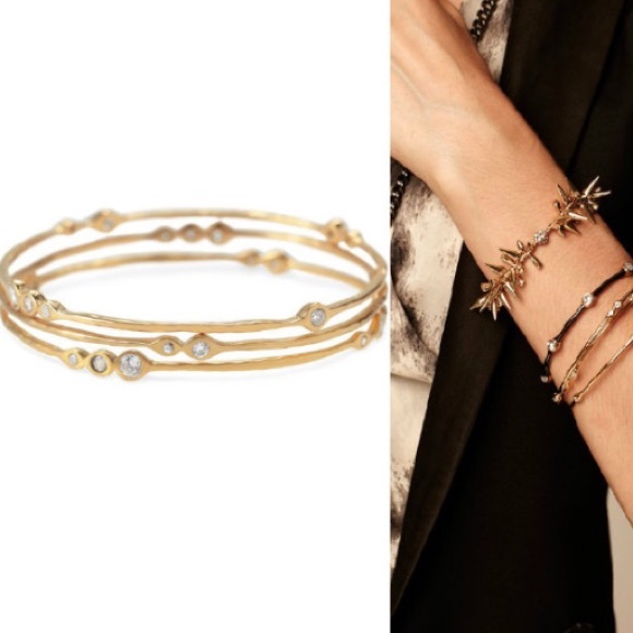 Stella & Dot Jewelry - :: Stella & Dot | Dainty Gold Bangle Bracelets Retired✨Sparkle [3] Devi …